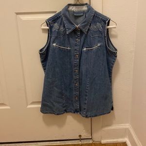 Wrangler blues denim vest 👖